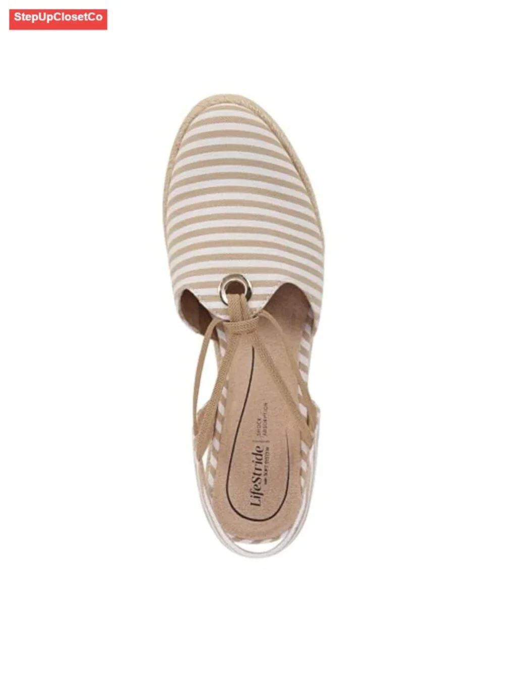 LifeStride Kennedy Wedge Sandals Slingback Espadrille